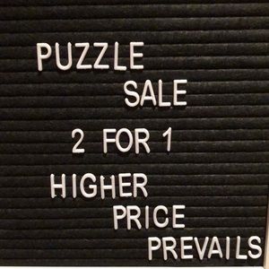 Shop my closet for puzzles buy 1 get 1 free higher price prevails BOGO